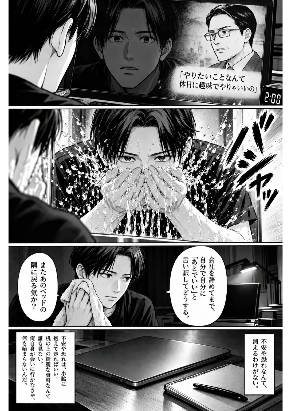 次のページは、目の前の人から 7ページ目